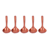 5pcs Wood Spoons Long Handle Wooden Ladle for Mixing Stirring Cooking Utensil ToolDark Color