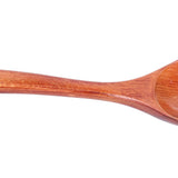 5pcs Wood Spoons Long Handle Wooden Ladle for Mixing Stirring Cooking Utensil ToolDark Color
