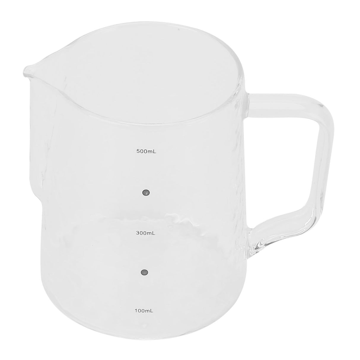 500ml Coffee Milk Cup Thicken Glass Measuring Frothing Cup for Household Coffee Shop