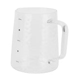 500ml Coffee Milk Cup Thicken Glass Measuring Frothing Cup for Household Coffee Shop - Close-Up Angle