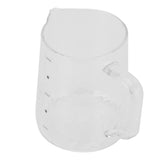 500ml Coffee Milk Cup Thicken Glass Measuring Frothing Cup for Household Coffee Shop - Low Angle