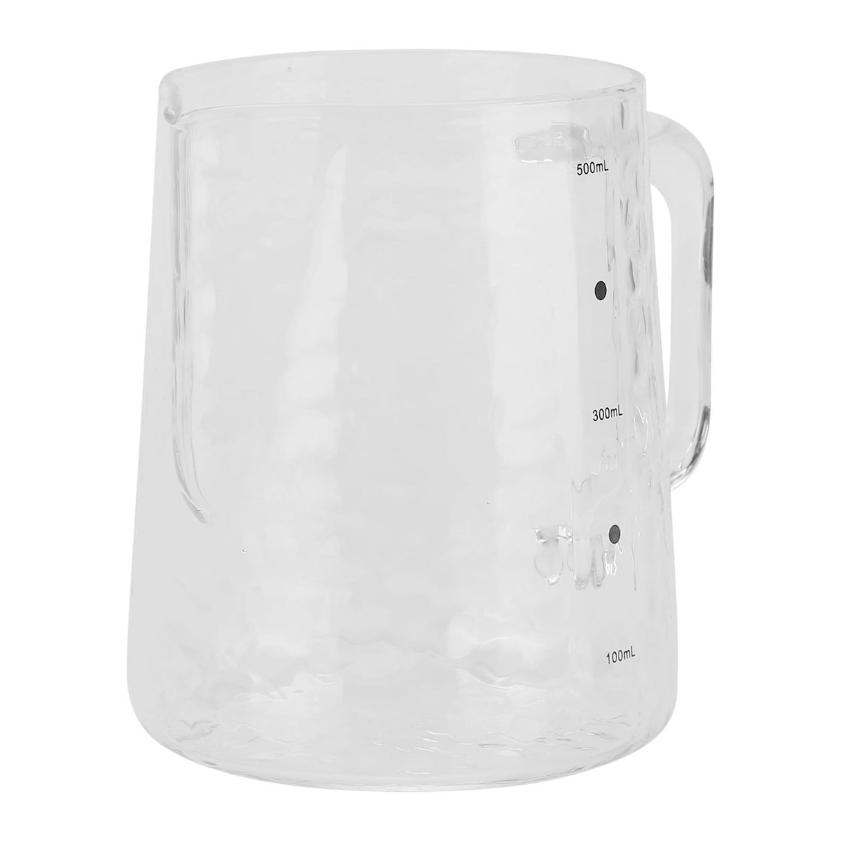 500ml Coffee Milk Cup Thicken Glass Measuring Frothing Cup for Household Coffee Shop