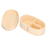 800ml Wooden Food Container Portable Bento Lunch Box Kids Lunch Container for Travel Office Camping Picnic - Close-Up Angle