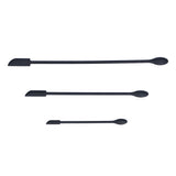 3pcs Spatula Food Grade Silicone Double Head Fruit Jam Cream Makeup Spatula for KitchenBlack