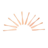 10pcs Wooden Dinner Knife Cheese Spreader Cake Knife Reusable Dinnerware Kitchen Gadgets for Home Kitchen Picnic RestaurantLight Color