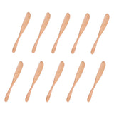 10pcs Wooden Dinner Knife Cheese Spreader Cake Knife Reusable Dinnerware Kitchen Gadgets for Home Kitchen Picnic RestaurantLight Color - 45-Degree Angle
