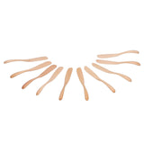 10pcs Wooden Dinner Knife Cheese Spreader Cake Knife Reusable Dinnerware Kitchen Gadgets for Home Kitchen Picnic RestaurantLight Color - Low Angle