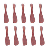 10pcs Wooden Dinner Knife Cheese Spreader Cake Knife Reusable Dinnerware Kitchen Gadgets for Home Kitchen Picnic RestaurantDark Color