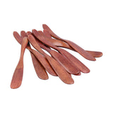 10pcs Wooden Dinner Knife Cheese Spreader Cake Knife Reusable Dinnerware Kitchen Gadgets for Home Kitchen Picnic RestaurantDark Color