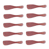 10pcs Wooden Dinner Knife Cheese Spreader Cake Knife Reusable Dinnerware Kitchen Gadgets for Home Kitchen Picnic RestaurantDark Color