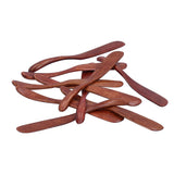 10pcs Wooden Dinner Knife Cheese Spreader Cake Knife Reusable Dinnerware Kitchen Gadgets for Home Kitchen Picnic RestaurantDark Color - 45-Degree Angle
