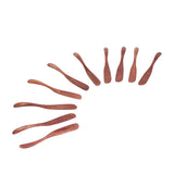 10pcs Wooden Dinner Knife Cheese Spreader Cake Knife Reusable Dinnerware Kitchen Gadgets for Home Kitchen Picnic RestaurantDark Color