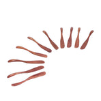 10pcs Wooden Dinner Knife Cheese Spreader Cake Knife Reusable Dinnerware Kitchen Gadgets for Home Kitchen Picnic RestaurantDark Color