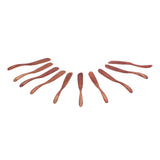 10pcs Wooden Dinner Knife Cheese Spreader Cake Knife Reusable Dinnerware Kitchen Gadgets for Home Kitchen Picnic RestaurantDark Color - Extra Image