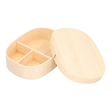 1200ml Food Container Wooden Bento Lunch Box Kids Lunch Containers for Office Camping Picnics Travel - Low Angle
