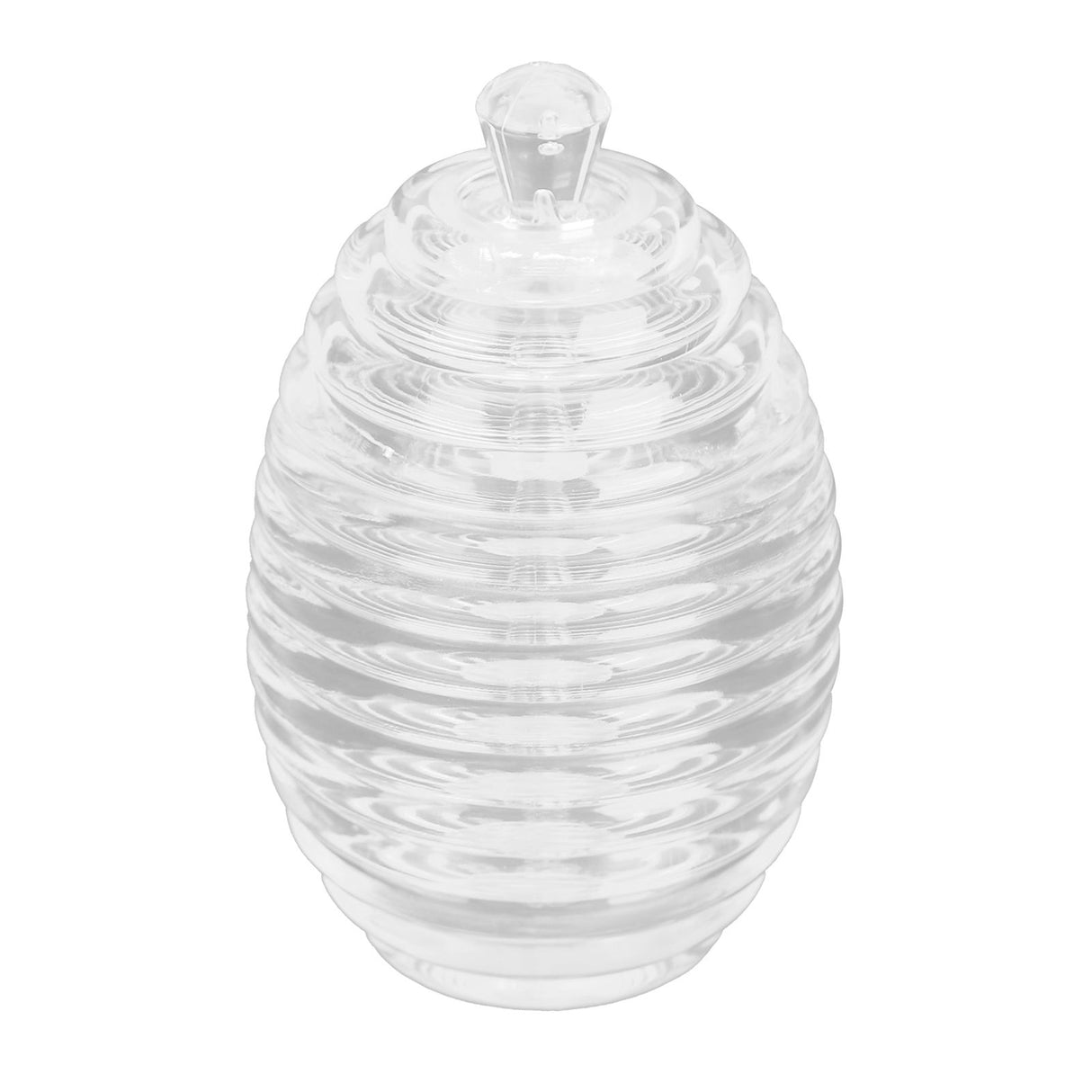 Transparent Honey Dispenser with Lid Spoon Large Capacity Honey Container for Storing Honey