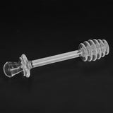 Transparent Honey Dispenser with Lid Spoon Large Capacity Honey Container for Storing Honey