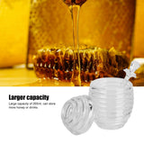 Transparent Honey Dispenser with Lid Spoon Large Capacity Honey Container for Storing Honey