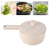 Salad Spinner Fruit Vegetable Dryer Strainer Sifter Manual Vegetables Rice Washing Tool for Kitchen SuppliesBeige - Extra Image