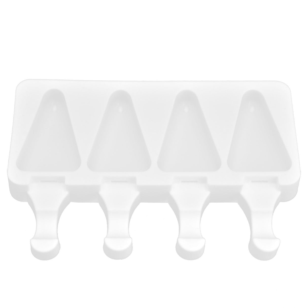 Multi Grid Silicone Ice Bar Mold Heat Resistant Ice Cream Making Mold Kitchen DIY Tool(4Grid Triangular )