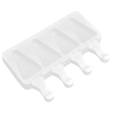 Multi Grid Silicone Ice Bar Mold Heat Resistant Ice Cream Making Mold Kitchen DIY Tool(4Grid Triangular )