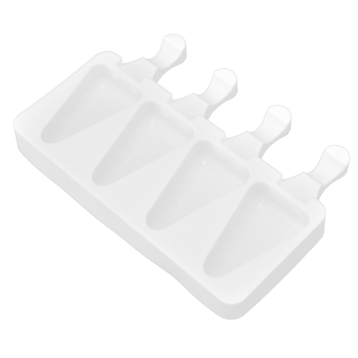 Multi Grid Silicone Ice Bar Mold Heat Resistant Ice Cream Making Mold Kitchen DIY Tool(4Grid Triangular )