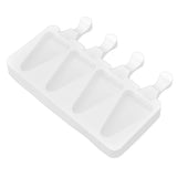 Multi Grid Silicone Ice Bar Mold Heat Resistant Ice Cream Making Mold Kitchen DIY Tool(4Grid Triangular )