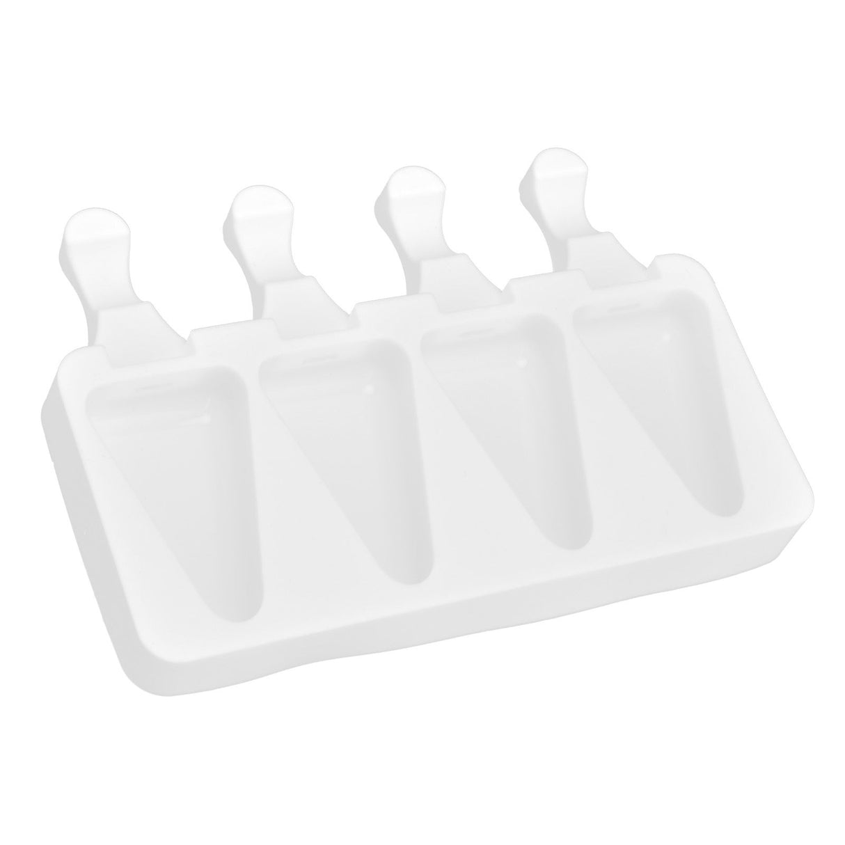 Multi Grid Silicone Ice Bar Mold Heat Resistant Ice Cream Making Mold Kitchen DIY Tool(4Grid Triangular )