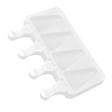 Multi Grid Silicone Ice Bar Mold Heat Resistant Ice Cream Making Mold Kitchen DIY Tool(4Grid Triangular )