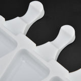 Multi Grid Silicone Ice Bar Mold Heat Resistant Ice Cream Making Mold Kitchen DIY Tool(4Grid Triangular )