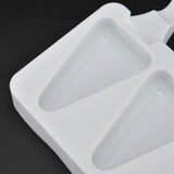 Multi Grid Silicone Ice Bar Mold Heat Resistant Ice Cream Making Mold Kitchen DIY Tool(4Grid Triangular ) - Extra Image
