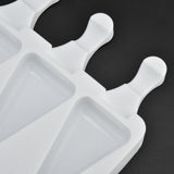 Multi Grid Silicone Ice Bar Mold Heat Resistant Ice Cream Making Mold Kitchen DIY Tool(4Grid Triangular )