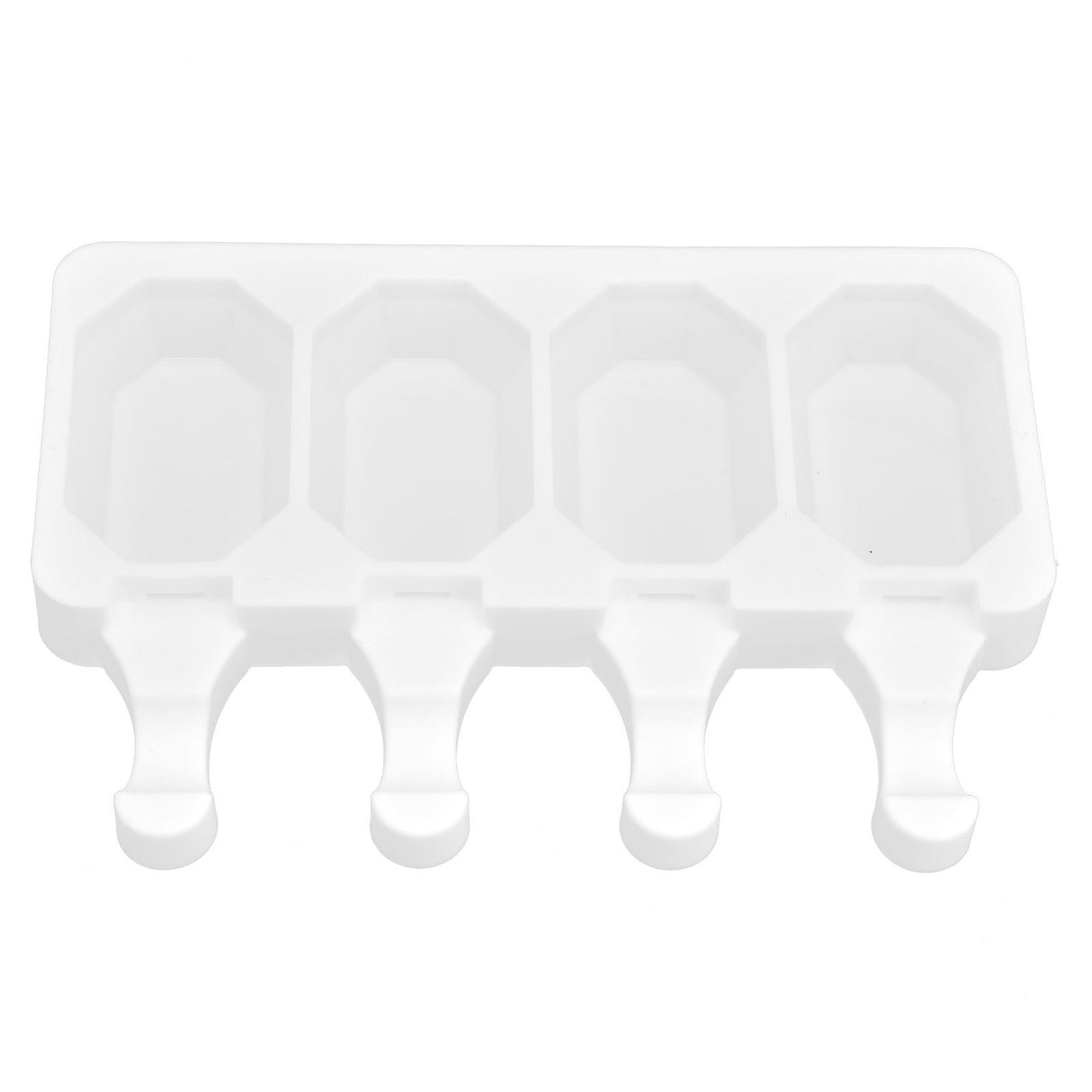 Multi Grid Silicone Ice Bar Mold Heat Resistant Ice Cream Making Mold Kitchen DIY Tool(4Grid Octagonal )