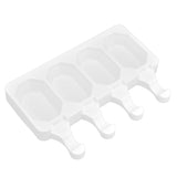 Multi Grid Silicone Ice Bar Mold Heat Resistant Ice Cream Making Mold Kitchen DIY Tool(4Grid Octagonal ) - Side View