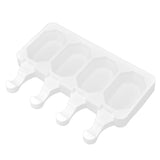 Multi Grid Silicone Ice Bar Mold Heat Resistant Ice Cream Making Mold Kitchen DIY Tool(4Grid Octagonal ) - 45-Degree Angle