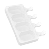Multi Grid Silicone Ice Bar Mold Heat Resistant Ice Cream Making Mold Kitchen DIY Tool(4Grid Octagonal ) - Close-Up Angle