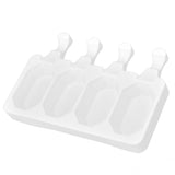 Multi Grid Silicone Ice Bar Mold Heat Resistant Ice Cream Making Mold Kitchen DIY Tool(4Grid Octagonal ) - Low Angle