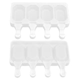 Multi Grid Silicone Ice Bar Mold Heat Resistant Ice Cream Making Mold Kitchen DIY Tool(4Grid Octagonal )