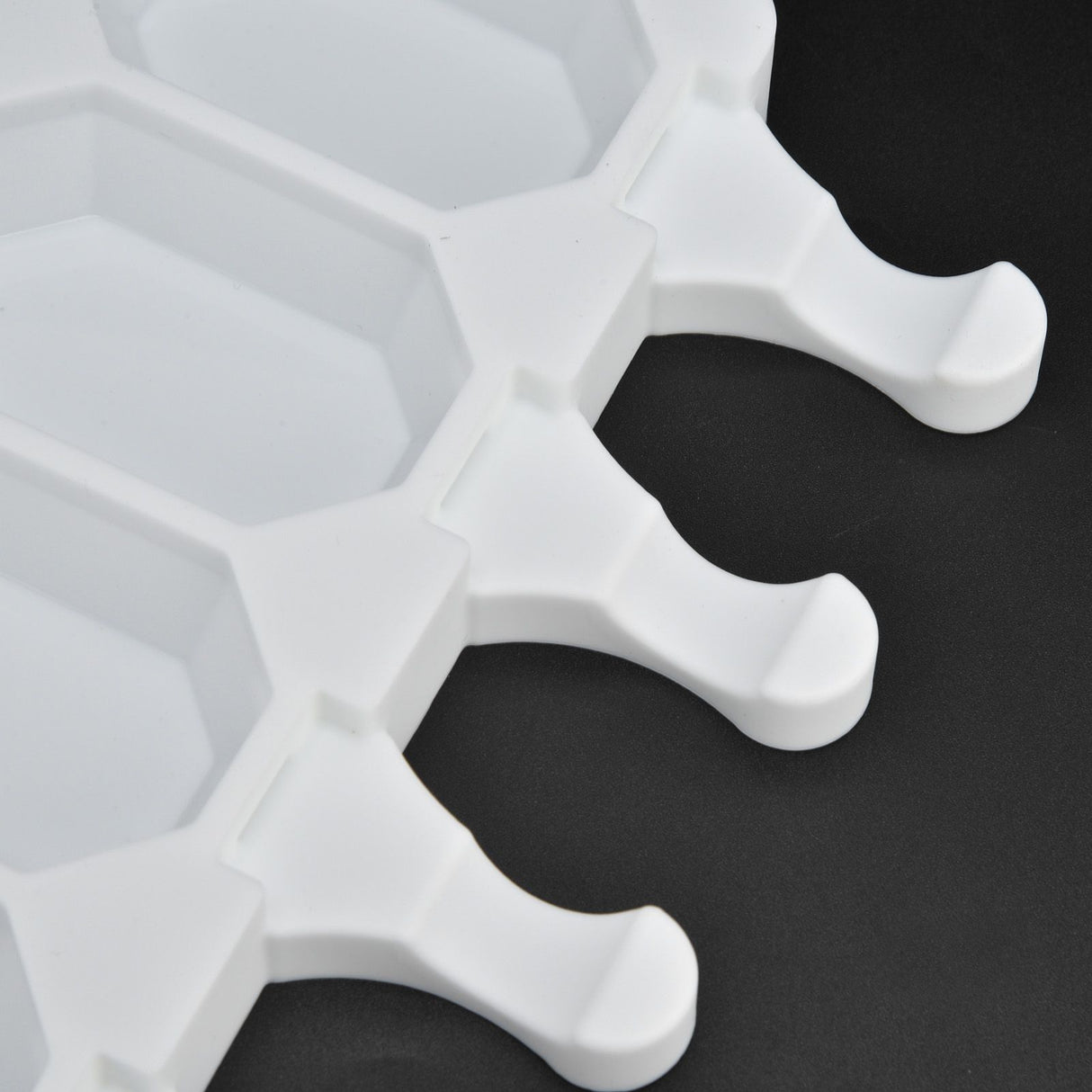Multi Grid Silicone Ice Bar Mold Heat Resistant Ice Cream Making Mold Kitchen DIY Tool(4Grid Octagonal )