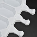 Multi Grid Silicone Ice Bar Mold Heat Resistant Ice Cream Making Mold Kitchen DIY Tool(4Grid Octagonal ) - Extra Image