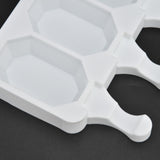 Multi Grid Silicone Ice Bar Mold Heat Resistant Ice Cream Making Mold Kitchen DIY Tool(4Grid Octagonal ) - Extra Image