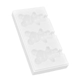 Multi Grid Silicone Ice Bar Mold Heat Resistant Ice Cream Making Mold Kitchen DIY Tool(3Grid Bear Shape )