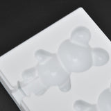 Multi Grid Silicone Ice Bar Mold Heat Resistant Ice Cream Making Mold Kitchen DIY Tool(3Grid Bear Shape ) - Extra Image