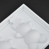 Multi Grid Silicone Ice Bar Mold Heat Resistant Ice Cream Making Mold Kitchen DIY Tool(3Grid Bear Shape ) - Extra Image