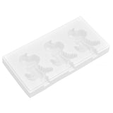 Multi Grid Silicone Ice Bar Mold Heat Resistant Ice Cream Making Mold Kitchen DIY Tool(3Grid Dinosaur Shape )