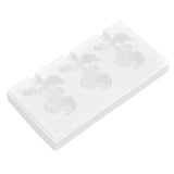 Multi Grid Silicone Ice Bar Mold Heat Resistant Ice Cream Making Mold Kitchen DIY Tool(3Grid Dinosaur Shape )