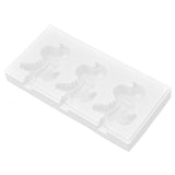 Multi Grid Silicone Ice Bar Mold Heat Resistant Ice Cream Making Mold Kitchen DIY Tool(3Grid Dinosaur Shape ) - 45-Degree Angle