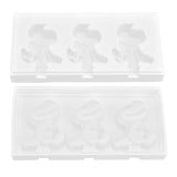 Multi Grid Silicone Ice Bar Mold Heat Resistant Ice Cream Making Mold Kitchen DIY Tool(3Grid Dinosaur Shape ) - Extra Image