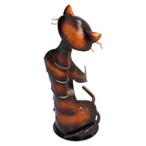 Cat Shaped Wine Rack Metal Sculpture Shelf Practical Sculpture Home Decoration Interior Decoration Crafts - Close-Up Angle