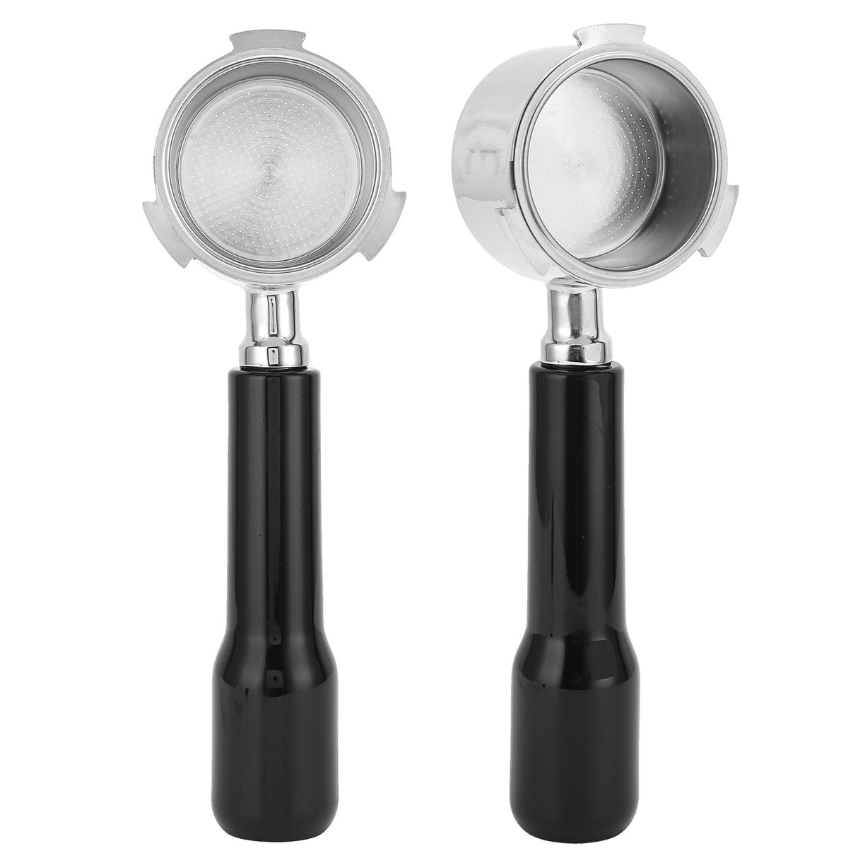 Coffee Bottomless Portafilter Stainless Steel Filter Holder Basket Replacement Tool Coffee Machine Accessory51mm Black